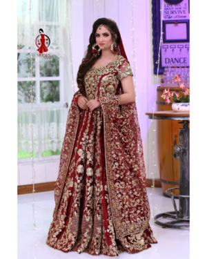 Velvet Bridal Lehenga
