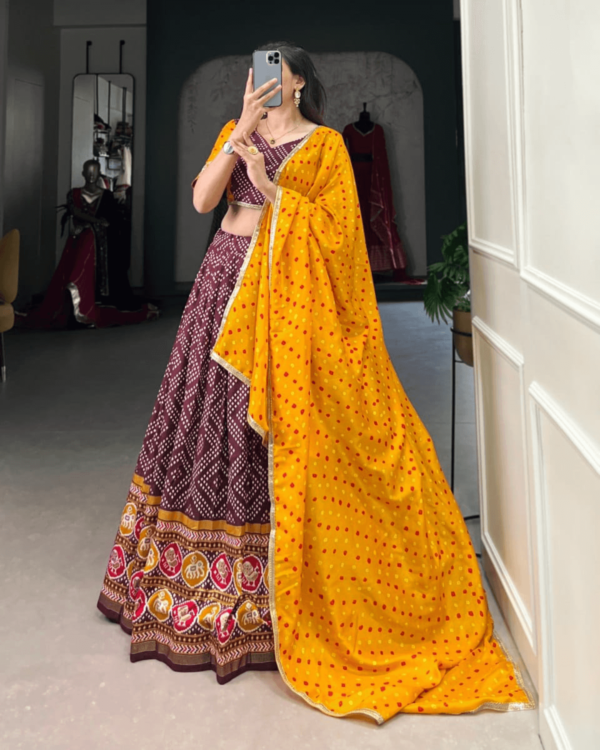 Tussar Silk Lehenga Choli