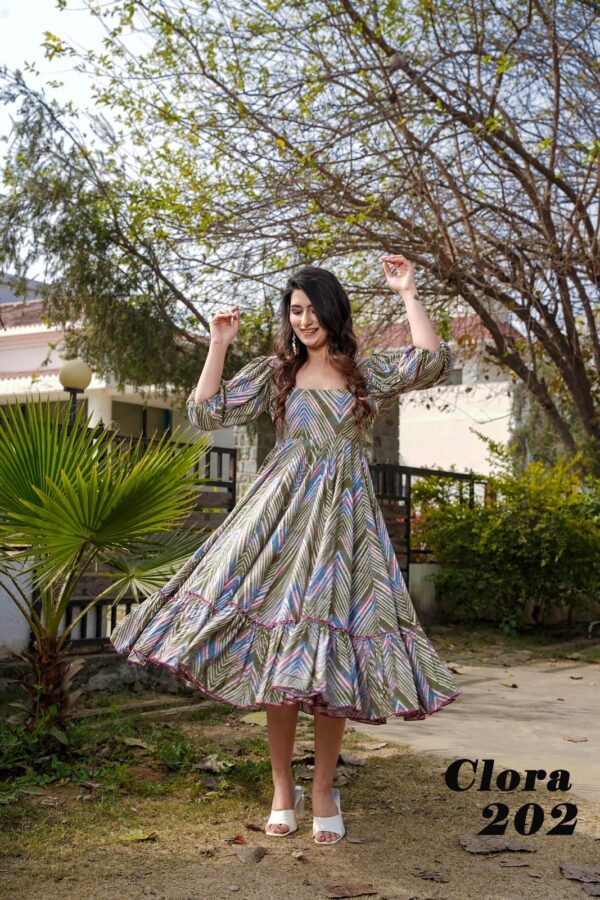 Digital Printed Heavy Dress - Image 5
