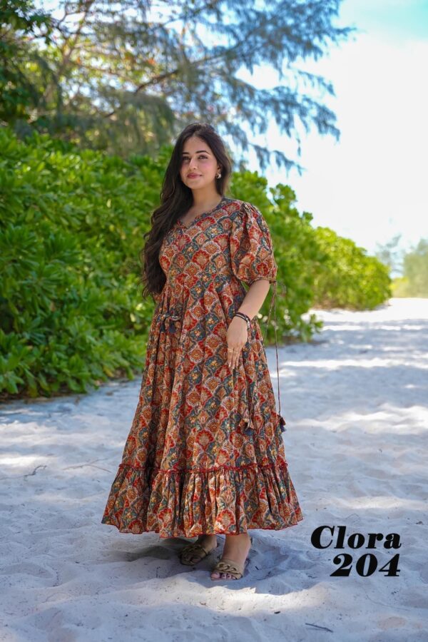 Digital Printed Heavy Dress - Image 3