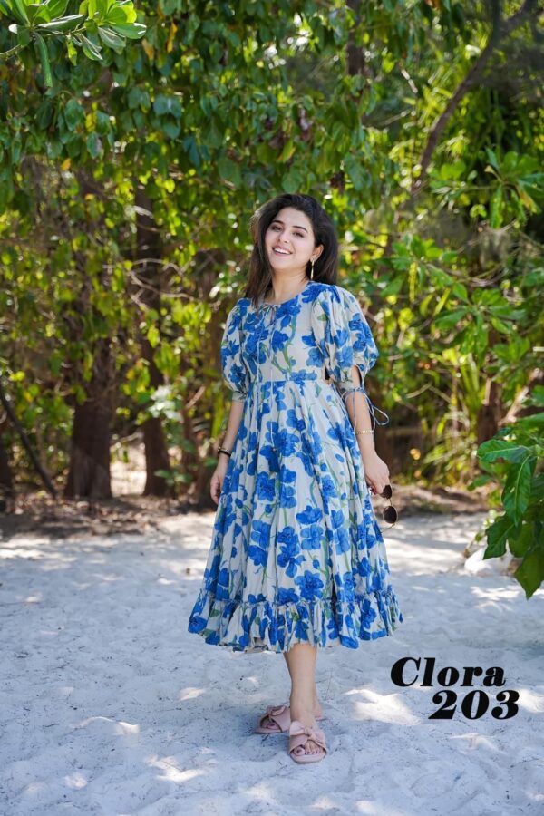 Digital Printed Heavy Dress - Image 4