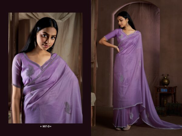 Pure Sindy Cruss Saree - Image 4