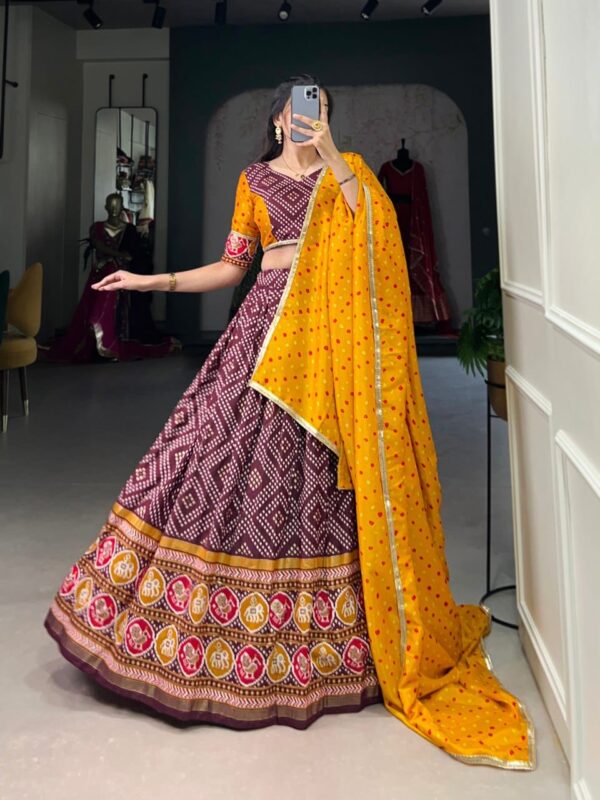 Tussar Silk Lehenga Choli - Image 3