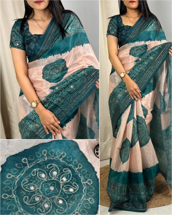 Rangeen Silk Katha and Gotta Patti - Image 2