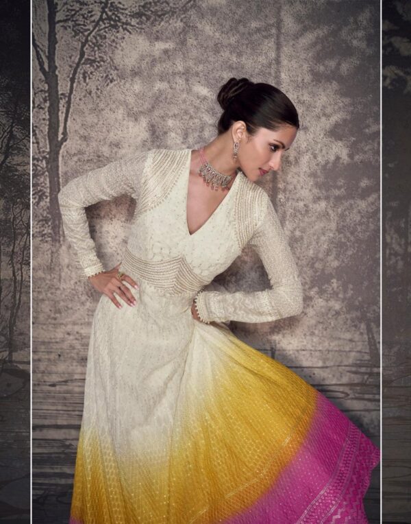 Lucknavi Embroidered in Real Georgette - Image 2
