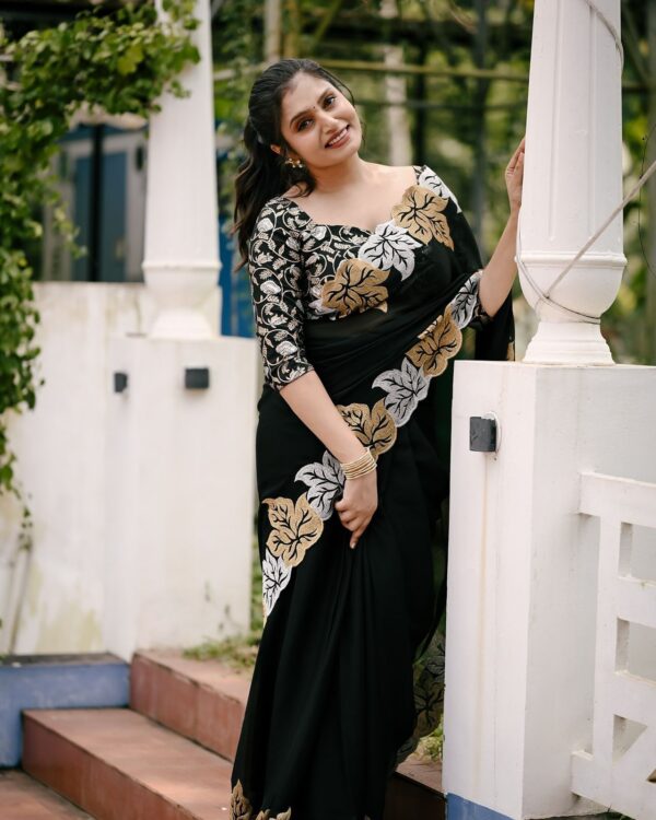 Sartin Chiffon Silk Saree