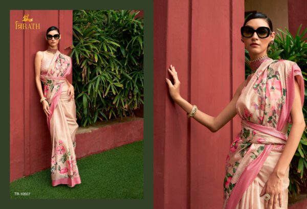 Tussar Silk Digital Printed Saree - Image 2