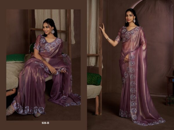 Coat Saree with Handwork - Image 3