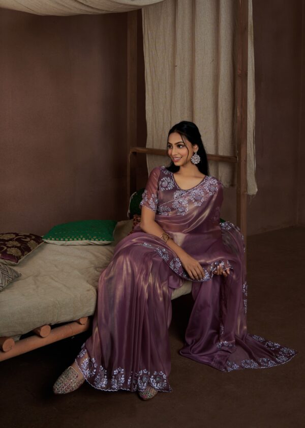Coat Saree with Handwork - Image 2