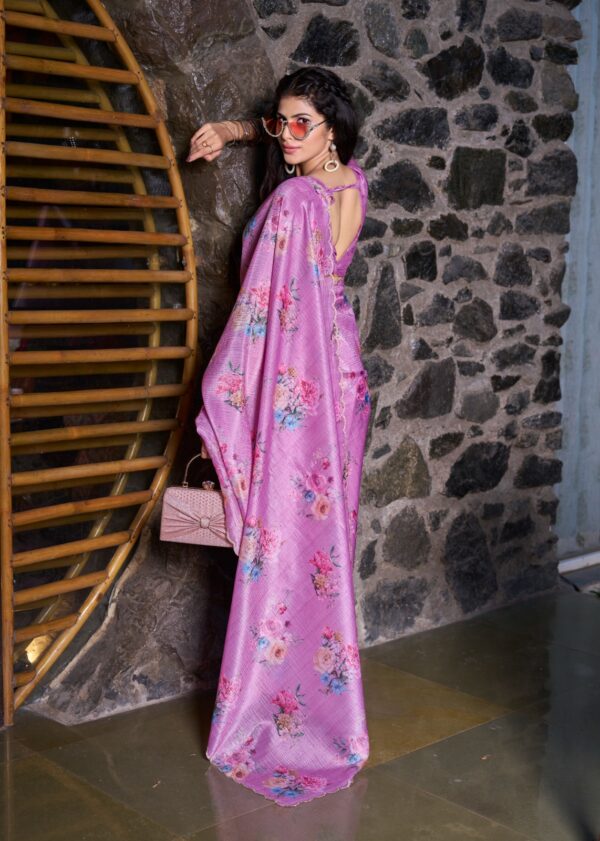 Crush Hand Work Saree - Image 12