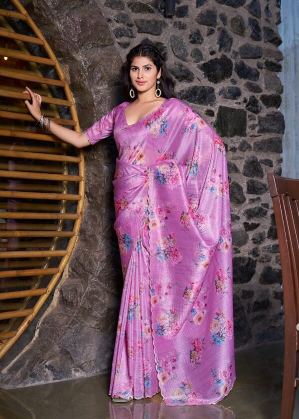 Crush Hand Work Saree - Image 11