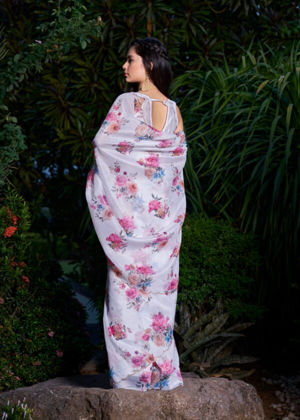 Crush Hand Work Saree - Image 5