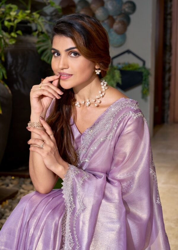 Mehek Saree Coat with Hand Work - Image 3