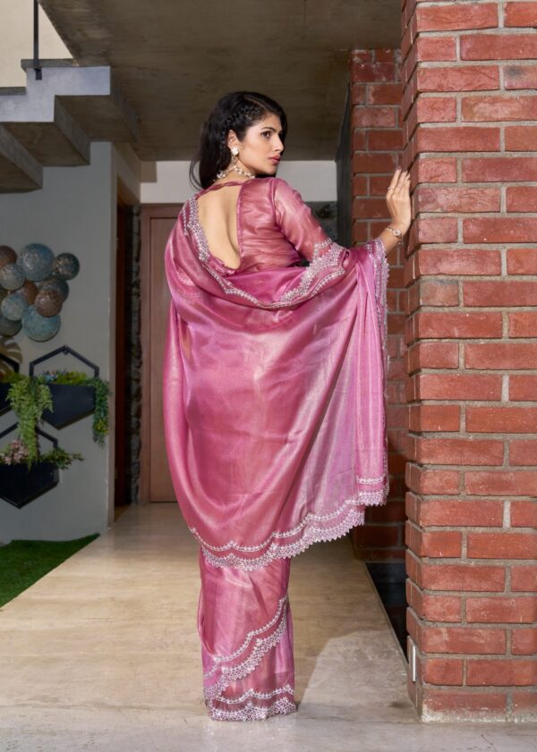 Mehek Saree Coat with Hand Work - Image 4