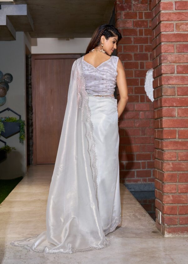 Mehek Saree Coat with Hand Work - Image 3