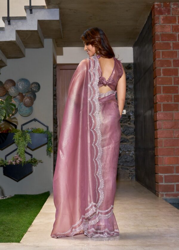 Saree with Hand Work Jarquen - Image 2