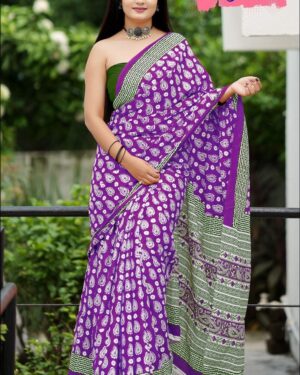Printed Cotton Saree