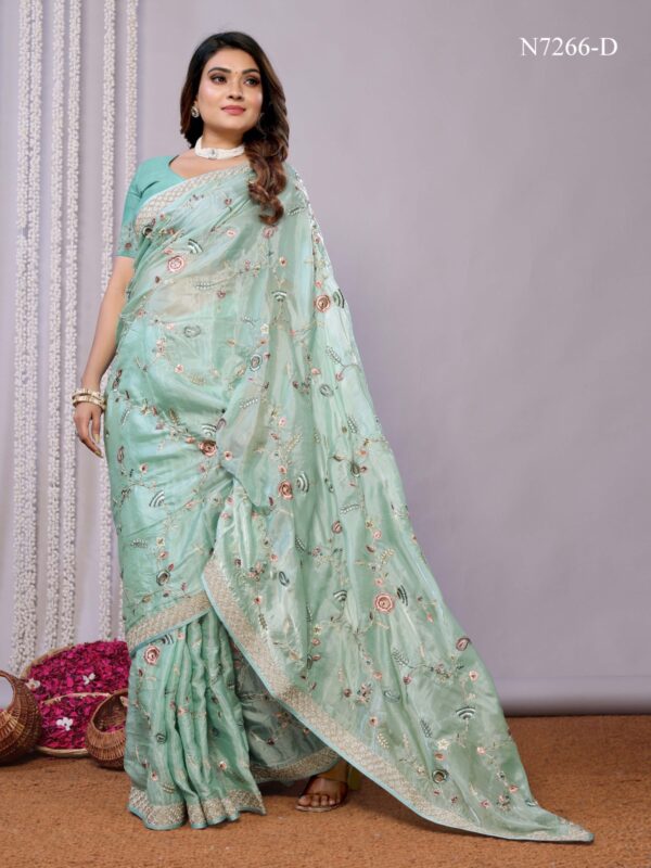 Satin Silk Saree - Image 2