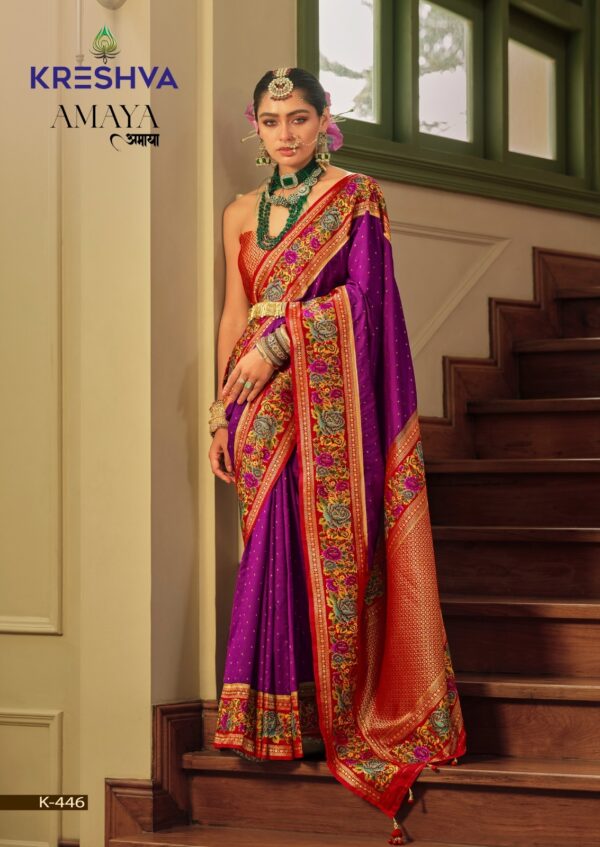 Banarasi P.V. SilJacquard Weaving Butti - Image 9