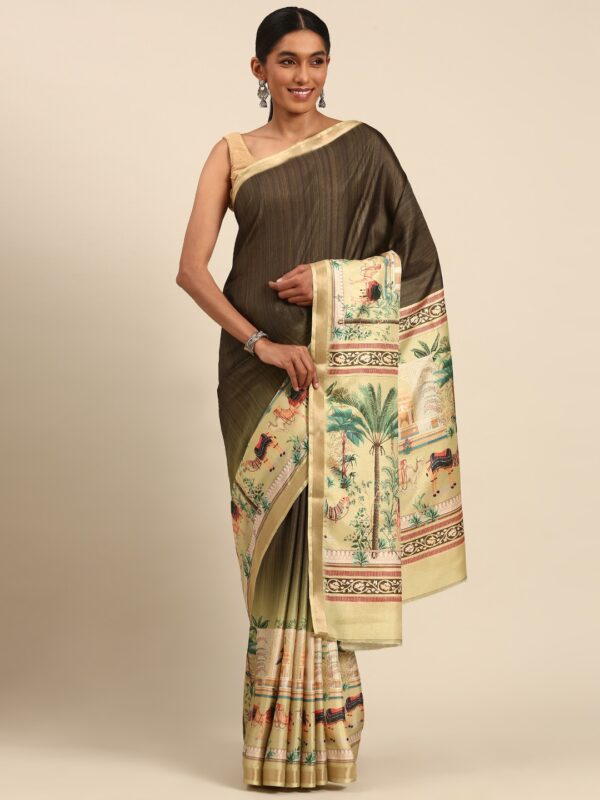 Elegant Cotton Saree with Blouse - Image 6