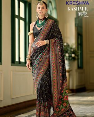 Majestic Kashmiri Design Silk Saree