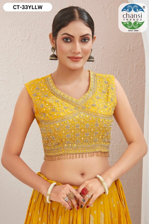 Jacquard Dola Silk Lehenga Set - Image 4