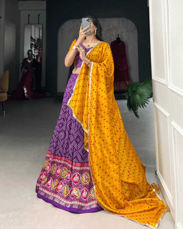 Tussar Silk Lehenga Choli